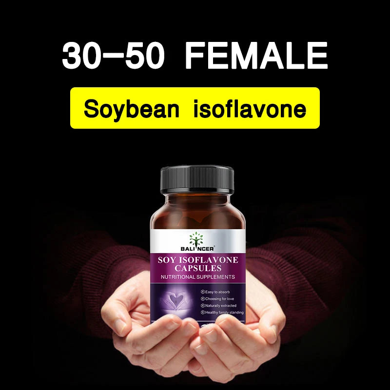 Soy Isoflavone Extract Capsules, Physical Condition Maintenance, Menopause Relief, Mood Support, Female Nutritional Supplement
