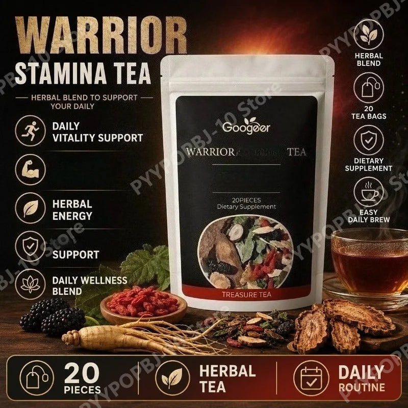 Googeer Botanical Herbal Supplement Blend 20 Bags with Black Mulberry Goji Berry Daily Wellness for Men