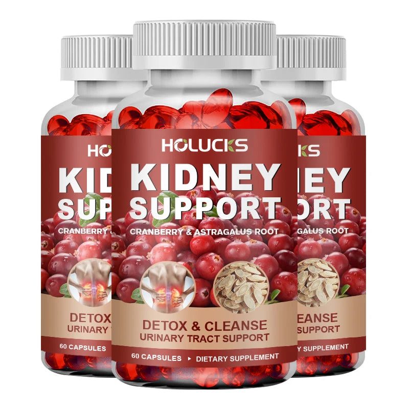 Kidney Cleanse Detox & Repair Supplement, with Astragalus Root, Cranberry, Support Urinary Tract & Immune Health, Daily Energy