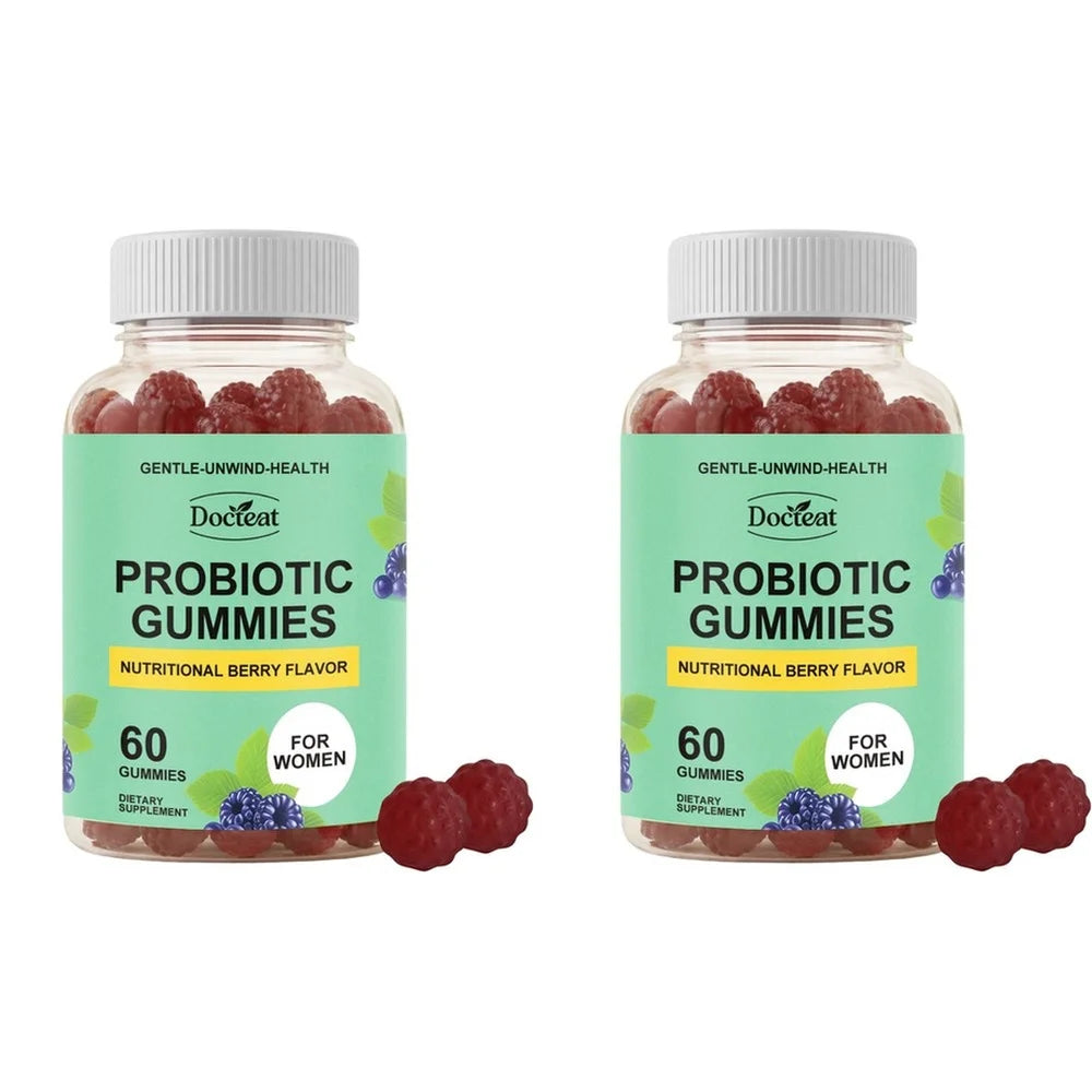 Women Probiotic Gummies 60 Count with Prebiotics Vitamin B6+C and Zinc Supports Digestive Balance & Immune Function Health