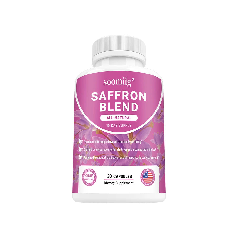 Saffron Supplements Saffron Extract for Mood & Memory, Eye Health - Joint Supplement for Women & Men - 120 Vegan Capsules