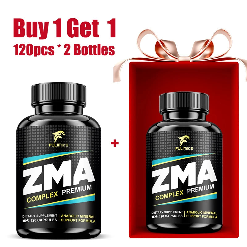 ZMA Supplements Capsules, with Zinc, Magnesium, Vitamin B-6, Support Energy, Overall Health, Joint, Suitable for Men & Women