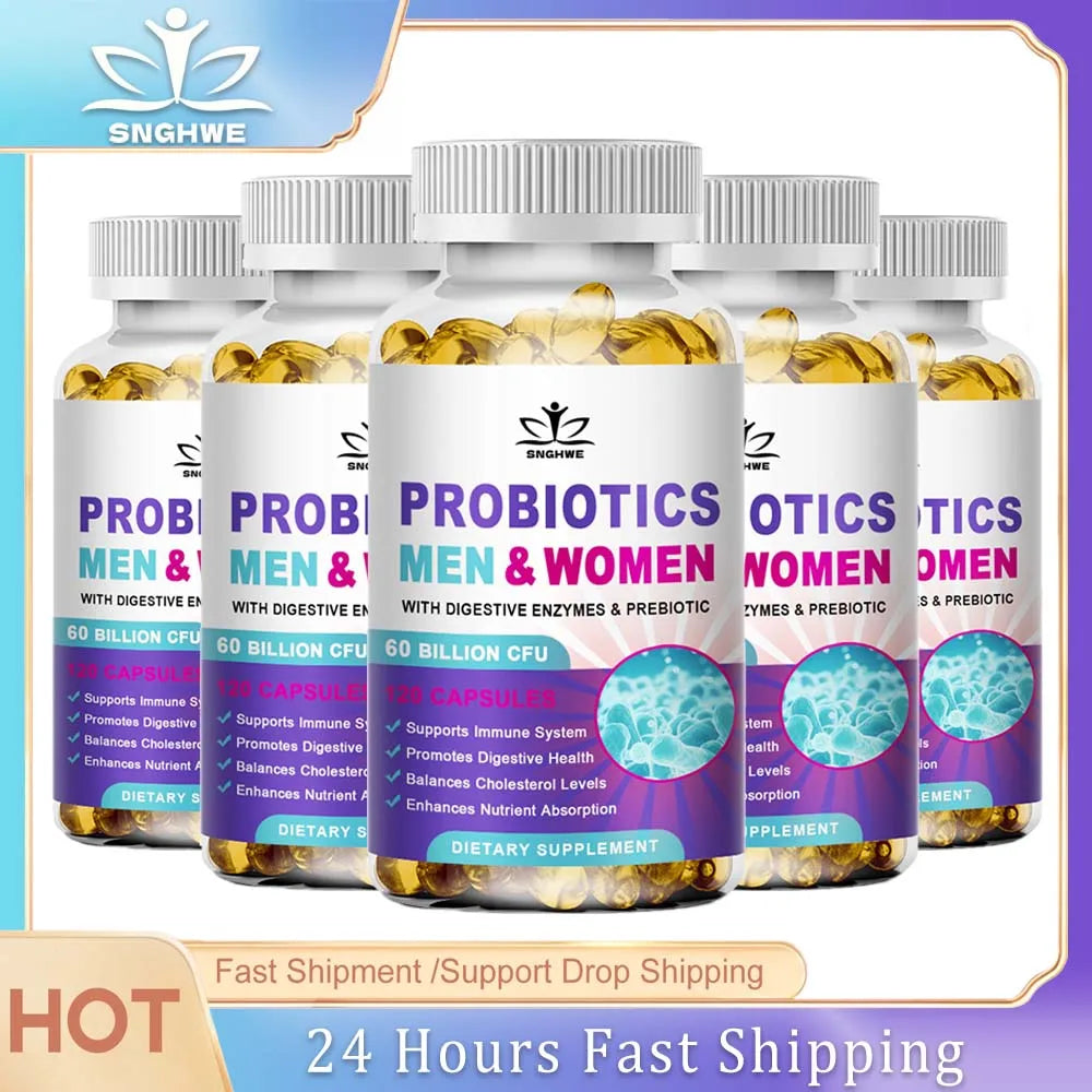 Lactobacillus Probiotic Supplement - Helps Burn Fat Metabolism & Promotes Nutrient Digestion And Gut Health For Adult Men&Women