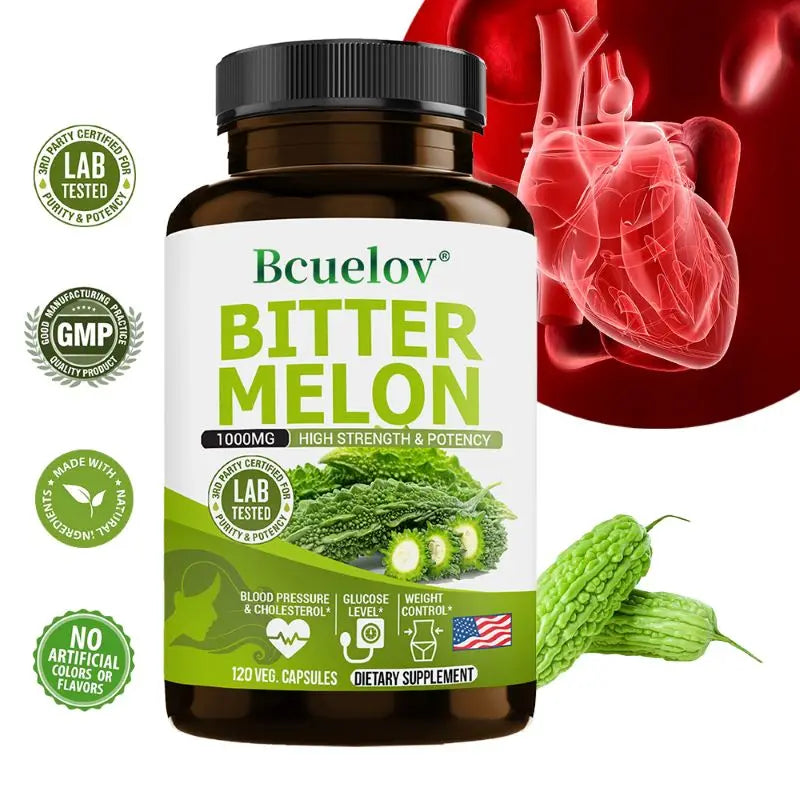 Bitter Melon Extract Supplements May Support Blood Pressure, Blood Sugar Balance, Immune System Health, Weight Management