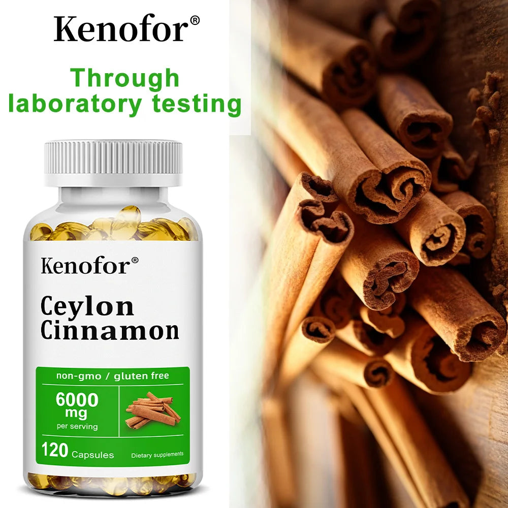 Ceylon Cinnamon Capsules, Support Joint Mobility, Bone Comfort, Digestive, Cardiovascular Wellness, Antioxidant & Immune Balance
