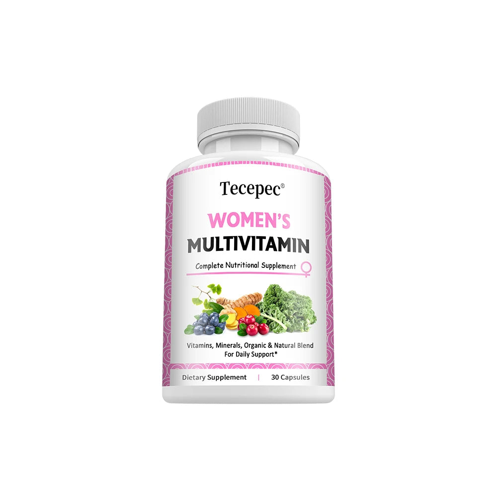 Women's Multivitamin Multimineral Capsules - Magnesium Biotin Calcium Selenium, Supports Skin Nails Joint Bone Immune Energy
