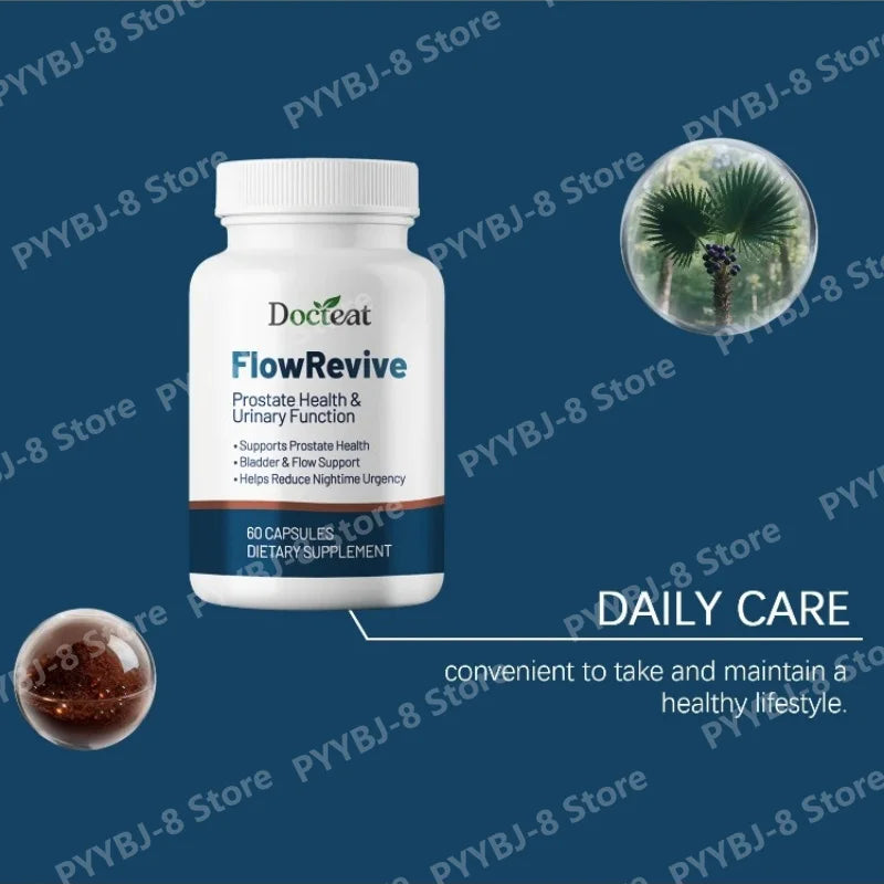60 Count Daily Care Capsule with Saw Palmetto & Pumpkin Seed Extracts Dietary Supplement Promote Health and Maintain Comfort