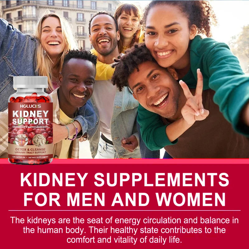 Kidney Cleanse Detox & Repair Supplement, with Astragalus Root, Cranberry, Support Urinary Tract & Immune Health, Daily Energy