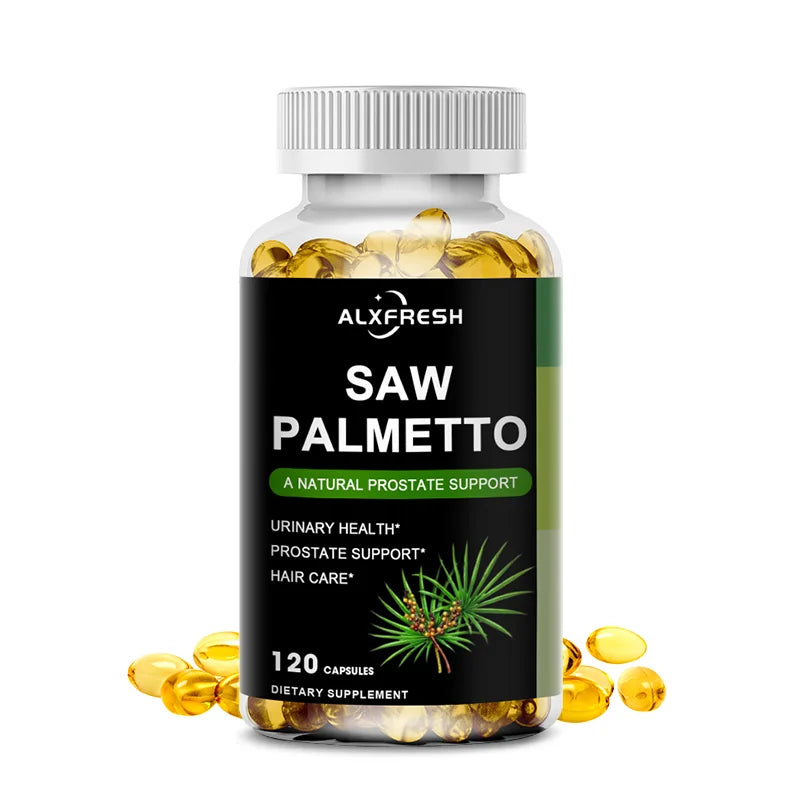Saw Palmetto Capsules High Potency for Prostate, Urinary Tract ,Bladder Hair Health Supplement