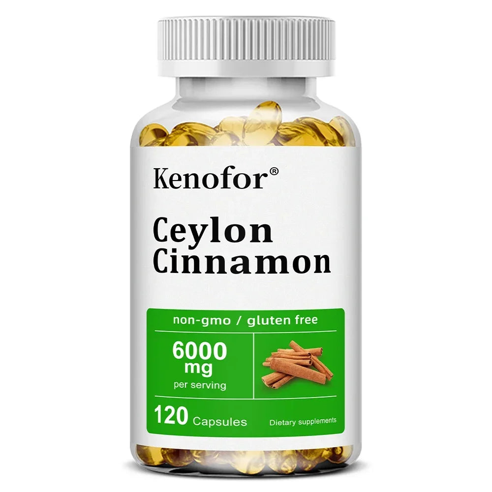 Ceylon Cinnamon Capsules, Support Joint Mobility, Bone Comfort, Digestive, Cardiovascular Wellness, Antioxidant & Immune Balance