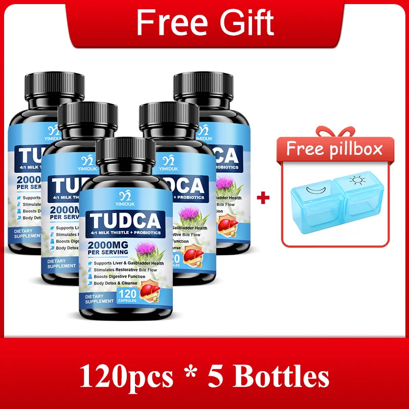 TUDCA Bile Salt Complex Supplement, Support Liver Detox & Anti-Aging, Digestive Health Immune System Men & Women