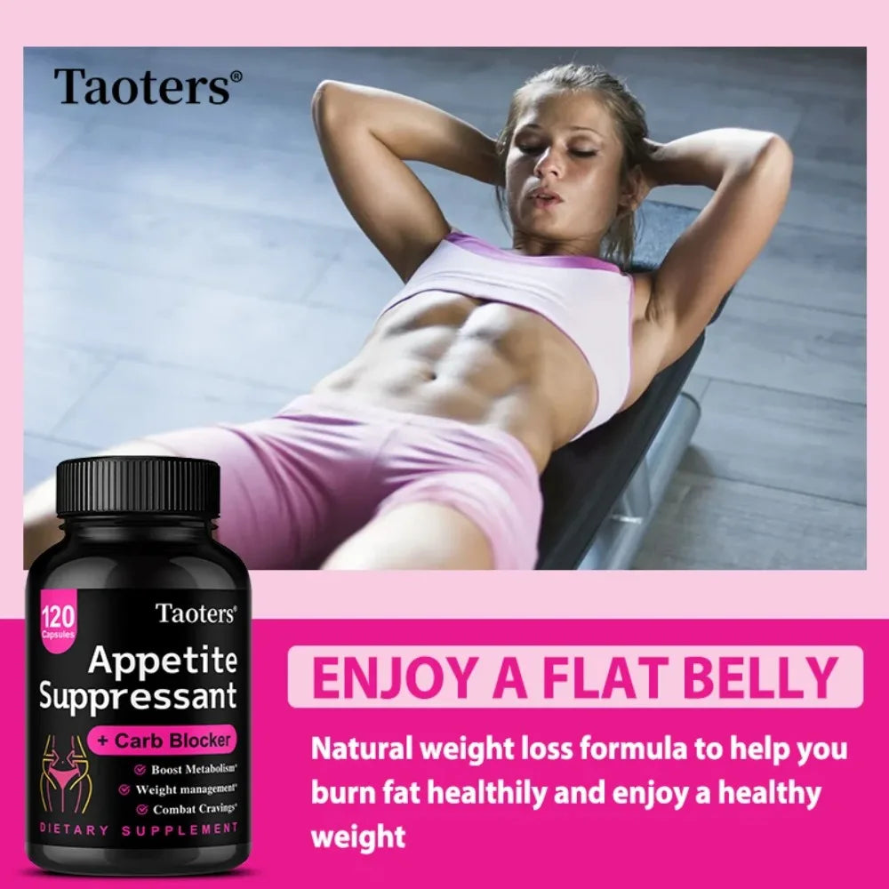 Appetite Suppressant - Helps Promotes Fullness, Supports Weight Management & Metabolism, Dietary Supplement, Non-GMO