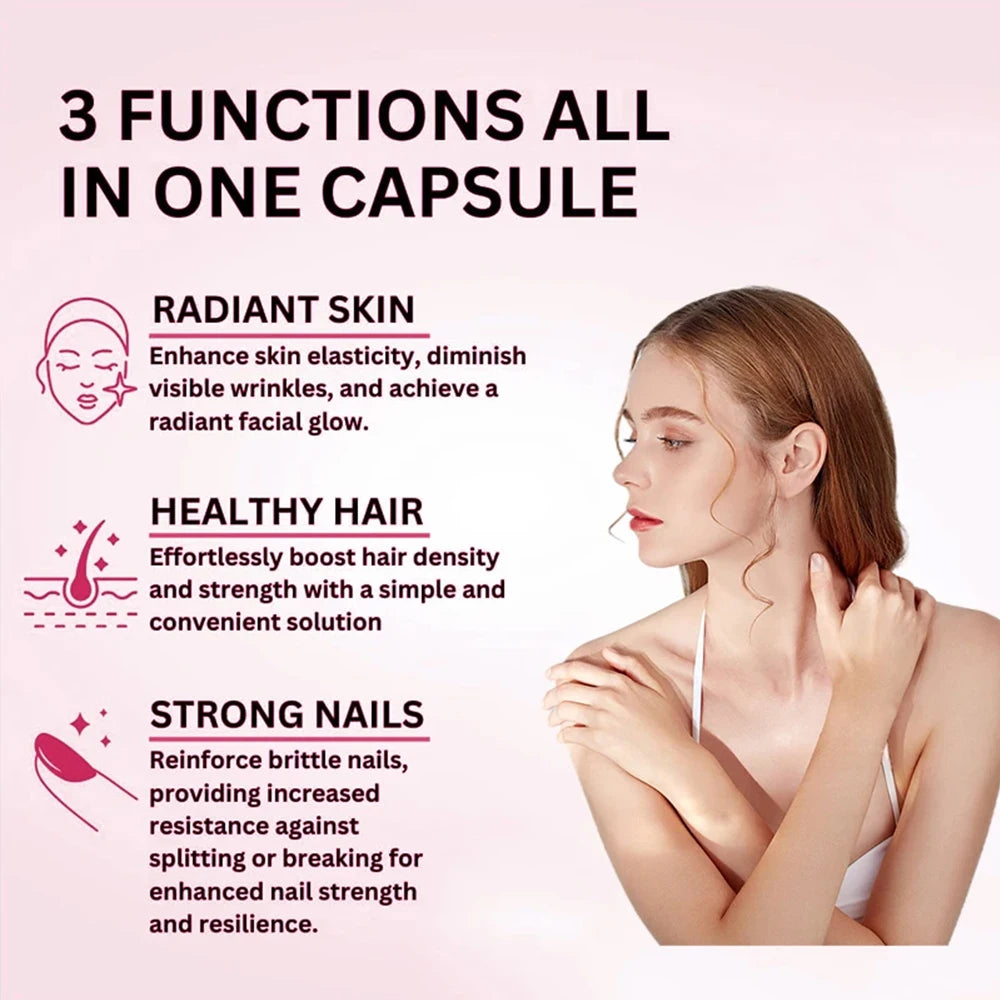 Women Daily Multivitamin Multimineral Capsules, Biotin, Support Hair Skin Nail Joint Bone Heart Health, Boost Energy & Immunity