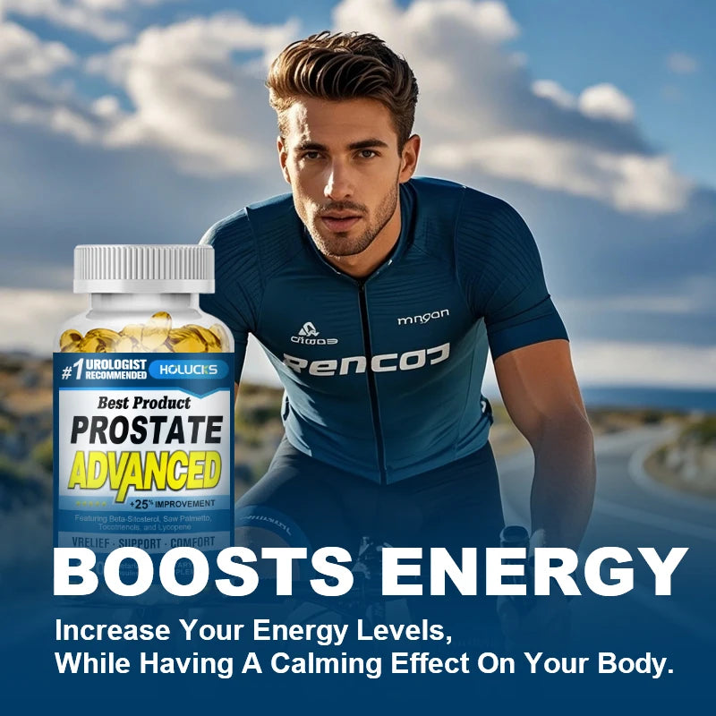Prostate Advanced Supplement, Support Hair Health, Bladder Health, Reduce Nighttime Urination & Improve Daily Comfort for Men