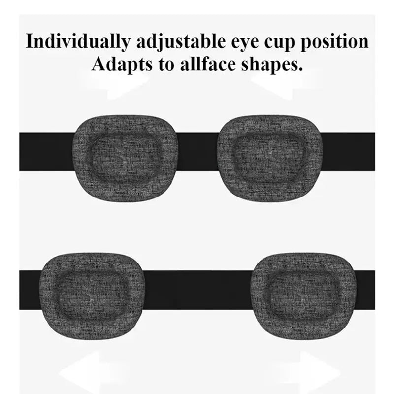 3D Sleeping Eye Mask Block Out Light Sleep Mask For Eye Shade Blindfold Sleeping Aid Mask Eyepatch Adjustable