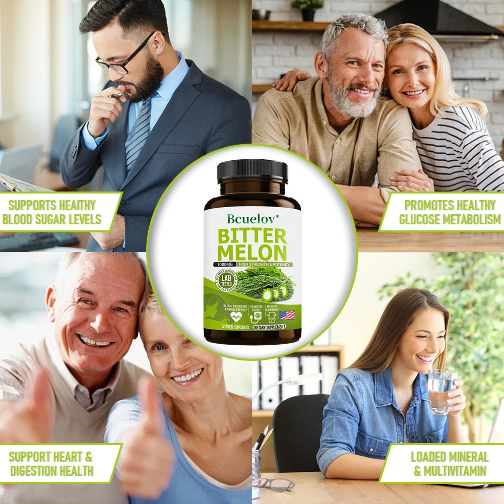 Bitter Melon Extract Supplements May Support Blood Pressure, Blood Sugar Balance, Immune System Health, Weight Management