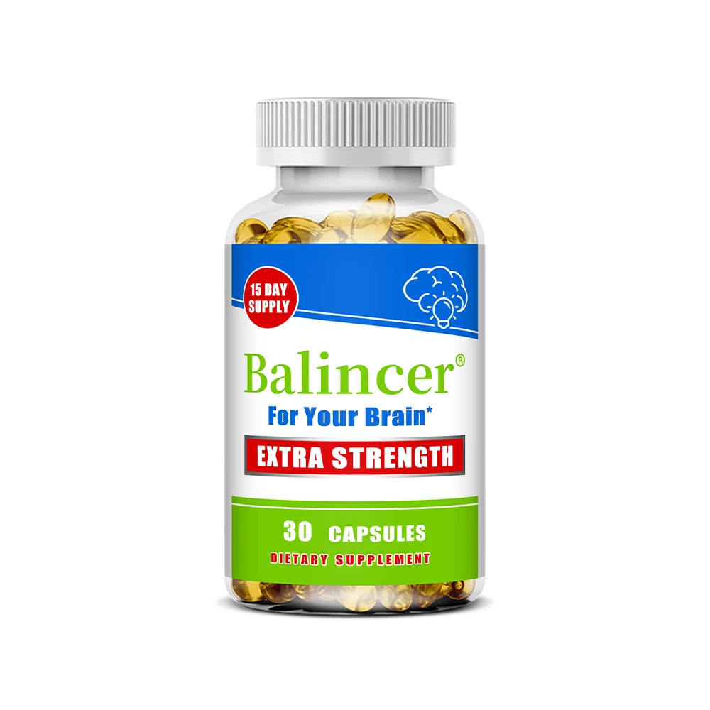 Vitamin D Capsules, Natural Brain Health Supplement, Support Cognitive Function, Memory, Concentration, Immune & Muscle Wellness