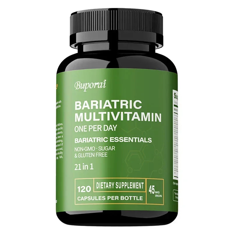 Bariatric Multivitamin Supplement - Maintaining Energy Levels, Promote Bone and Overall Health - Contains 21 Vitamins & Minerals