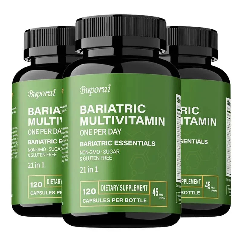 Bariatric Multivitamin Supplement - Maintaining Energy Levels, Promote Bone and Overall Health - Contains 21 Vitamins & Minerals