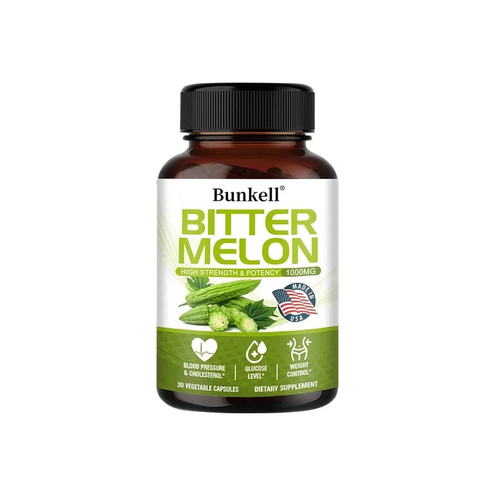 Natural Bitter Melon Extract Capsules 1000mg, Plant Supplement, Support Weight Management, Metabolic Health & Daily Body Balance