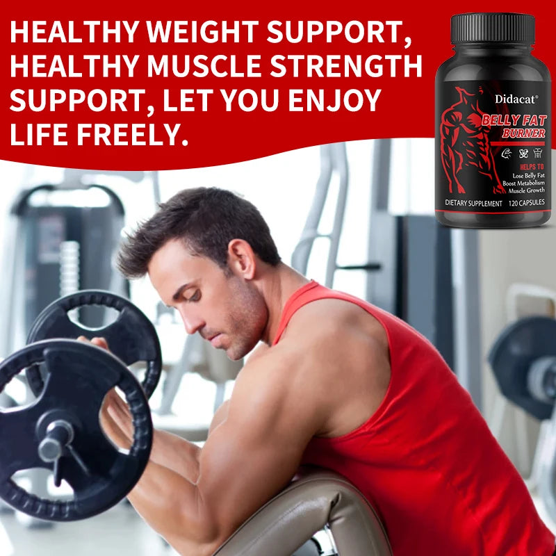 Belly Fat Burner Capsules - Fat Burning, Supports Energy Metabolism, Appetite Suppression, Weight Management Dietary Supplement
