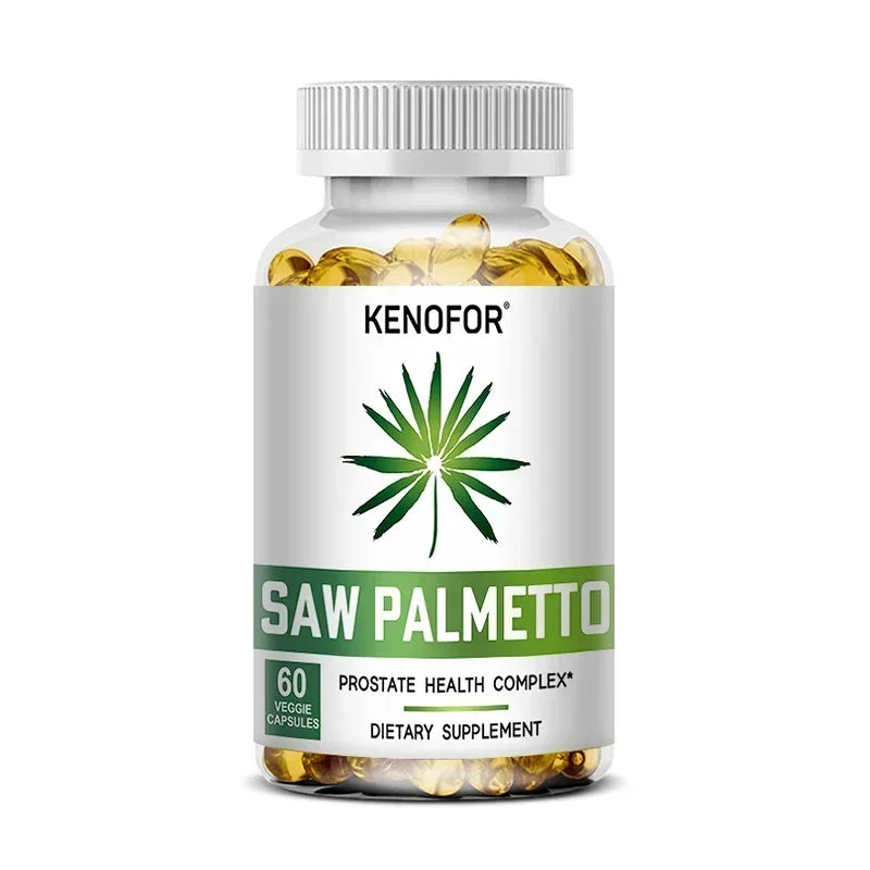 Saw Palmetto Extract Capsules Prostate Health Supplement Hair Growth for Mens Help Normal Urination Frequency