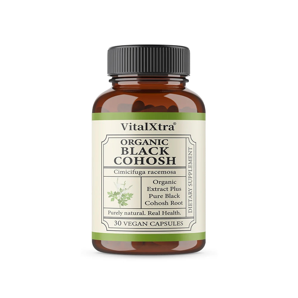 Black Cohosh Supplement, Female Herbal Support, Relieves Menopausal Hot Flashes and Night Sweats, and Improves Sleep Quality