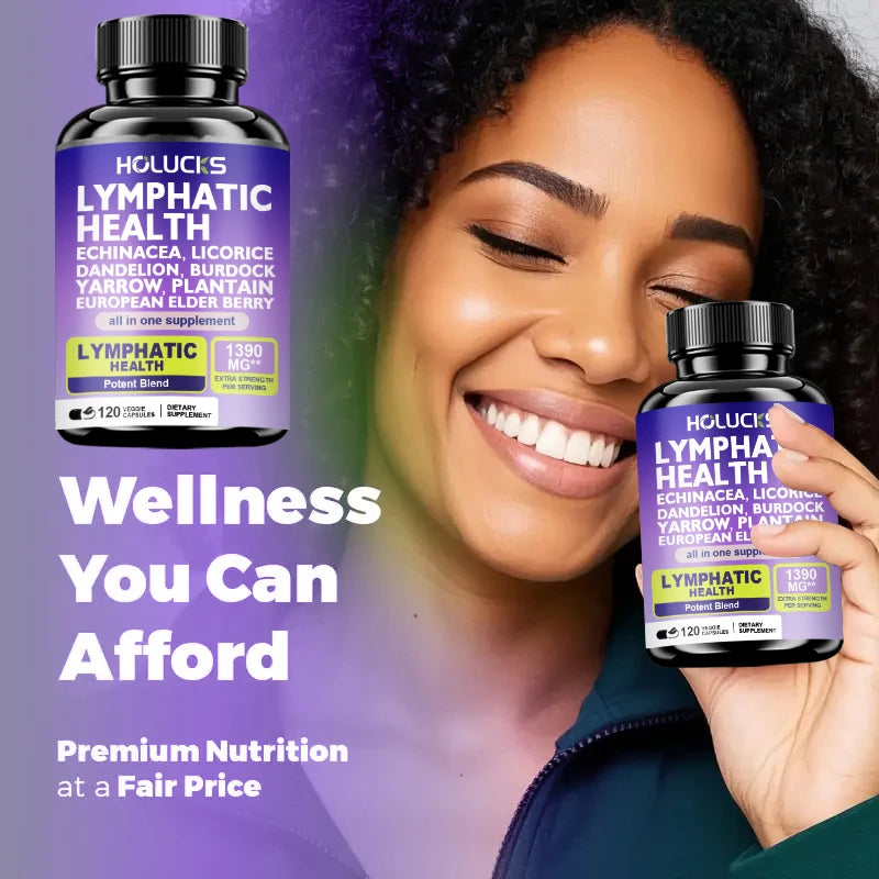 Buy 1 Get 1 Free! Premium Lymphatic Health Supplement, for Reduces Swelling, Boosts Immune Defense & Healthy Fluid Circulation