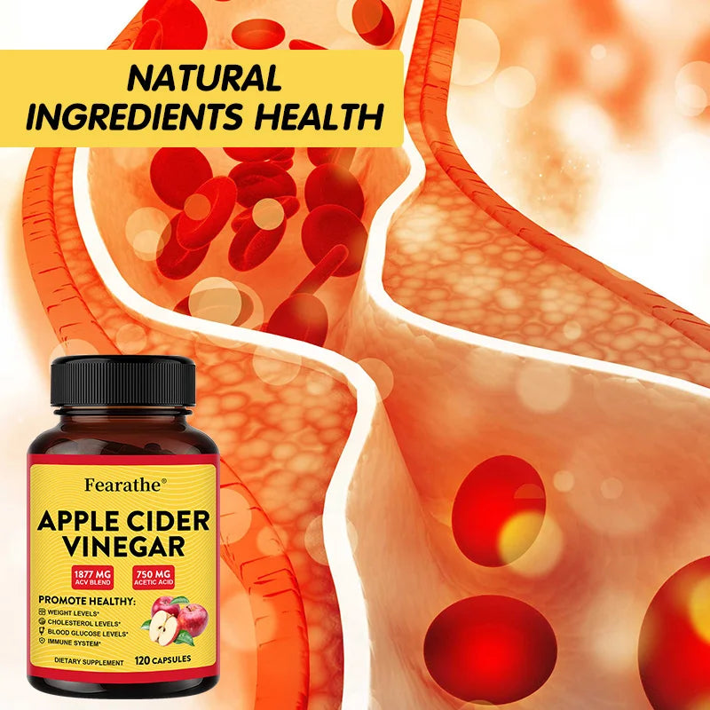 Apple Cider Vinegar - Vitamin D3 & Zinc,Immune & Weight Management Support,Healthy Supplement Non-GMO