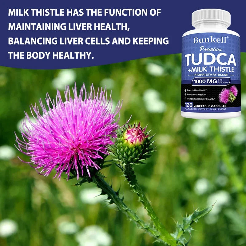 Fatty Liver Cleanse Detox Supplement - with Milk Thistle, for Men and Women, Helps Liver Health, Health Promotion, Antioxidant