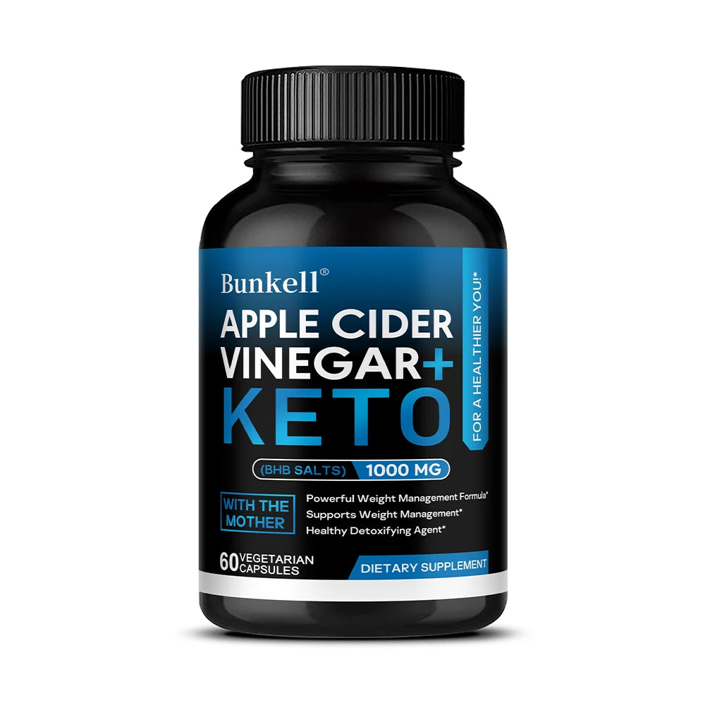 Apple Cider Vinegar Keto Capsules, Weight Management, Metabolism, Digestive Health, Detoxification Dietary Supplement