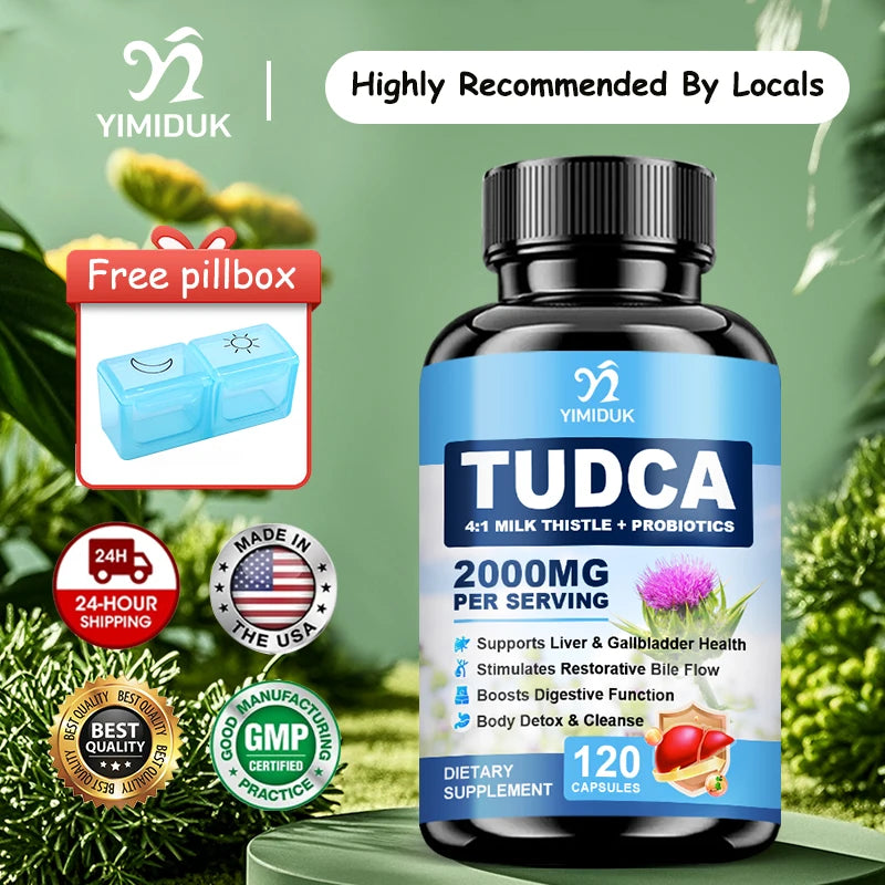 TUDCA Bile Salt Complex Supplement, Support Liver Detox & Anti-Aging, Digestive Health Immune System Men & Women