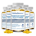Magnesium 800mg Vitamin D3 Capsules, High Absorption, Supports Sleep, Muscle Recovery, Bone, Heart & Immune Health for Men Women