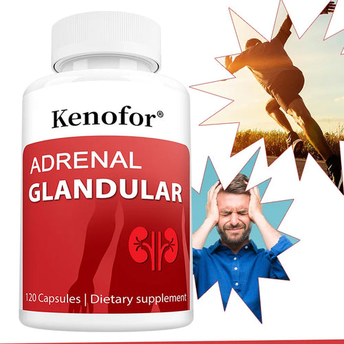 Adrenal Support Supplements, Supports Cortisol Health & Energy Levels, Stress Relief & Immune System, 120 Capsules, Non-GMO