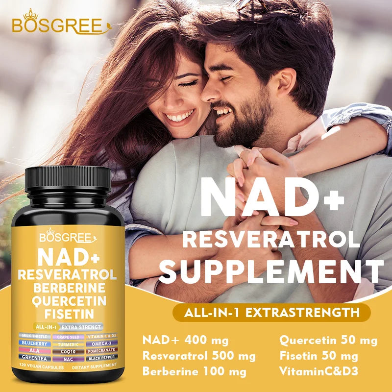 Liposomal NAD Resveratrol Supplement Support Cellular Health,Energy + Healthy Aging,Metabolic Support,Supplement for Men&Women