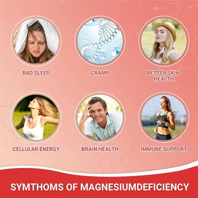 Magnesium Glycinate Gummies - Dietary Supplement, Promotes Muscle, Joint & Bone Health, Relieves Muscle Cramps, Natural Sleep