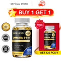 Buy 1 Get 1 Free! Omega 3-6-9 Supplement, Supports Heart & Brain Health, Skin Vitality, Immune Function & Daily Body Balance