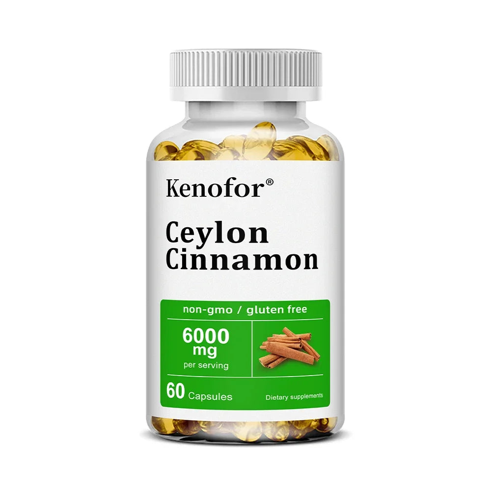 Ceylon Cinnamon Capsules, Support Joint Mobility, Bone Comfort, Digestive, Cardiovascular Wellness, Antioxidant & Immune Balance