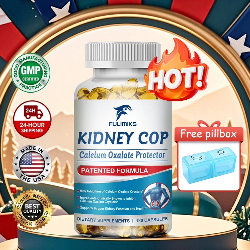 Premium Kidney Cop Capsules, with Vitamin B6, Magnesium, Support Bladder Health, Kidney Detoxification, Suitable, Men & Women