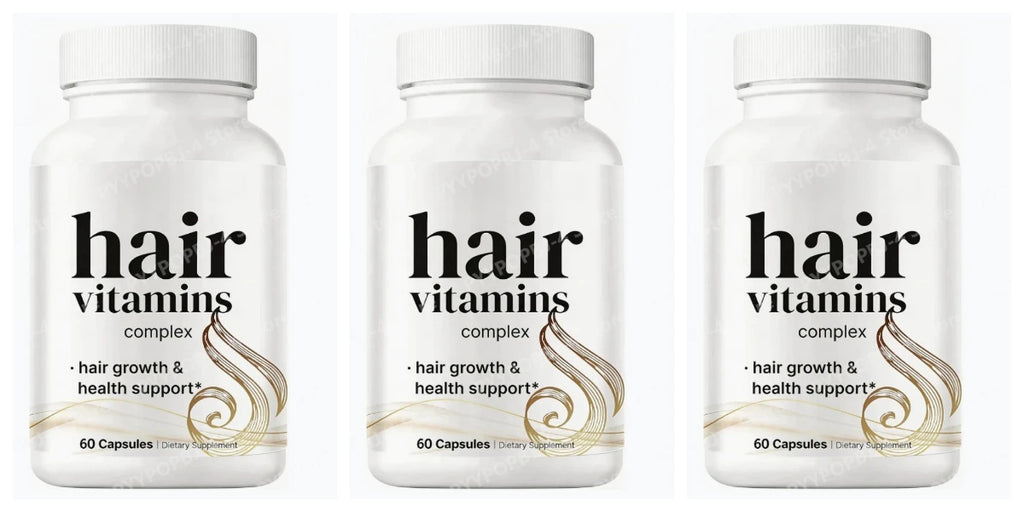Hair Vitamins Complex Capsules 60 Count Hair Growth Health Support Dietary Supplement with Biotin for Women Men Daily Care