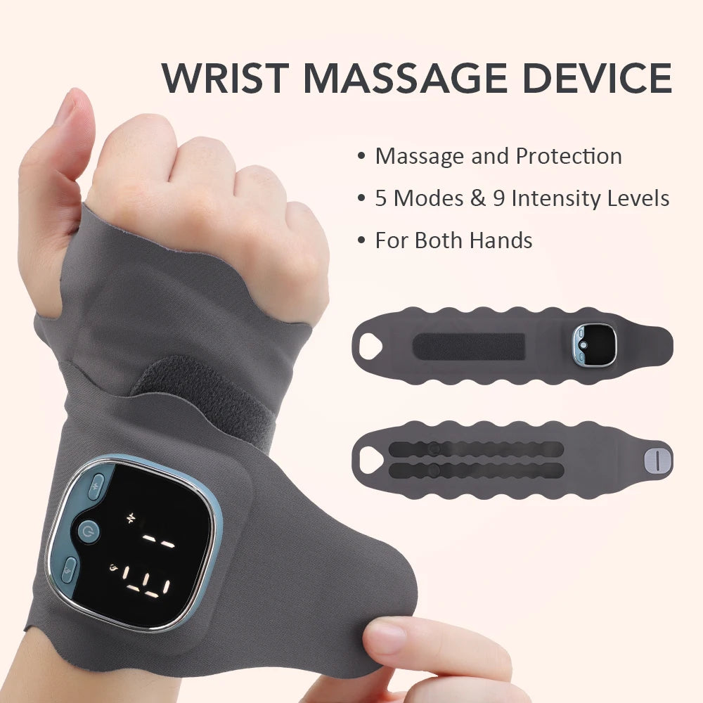 Electric Ankle Massager Hot Compress Vibration Ankle & Wrist Massage Wrap for Joint Protection Ankle Support Brace Wristband