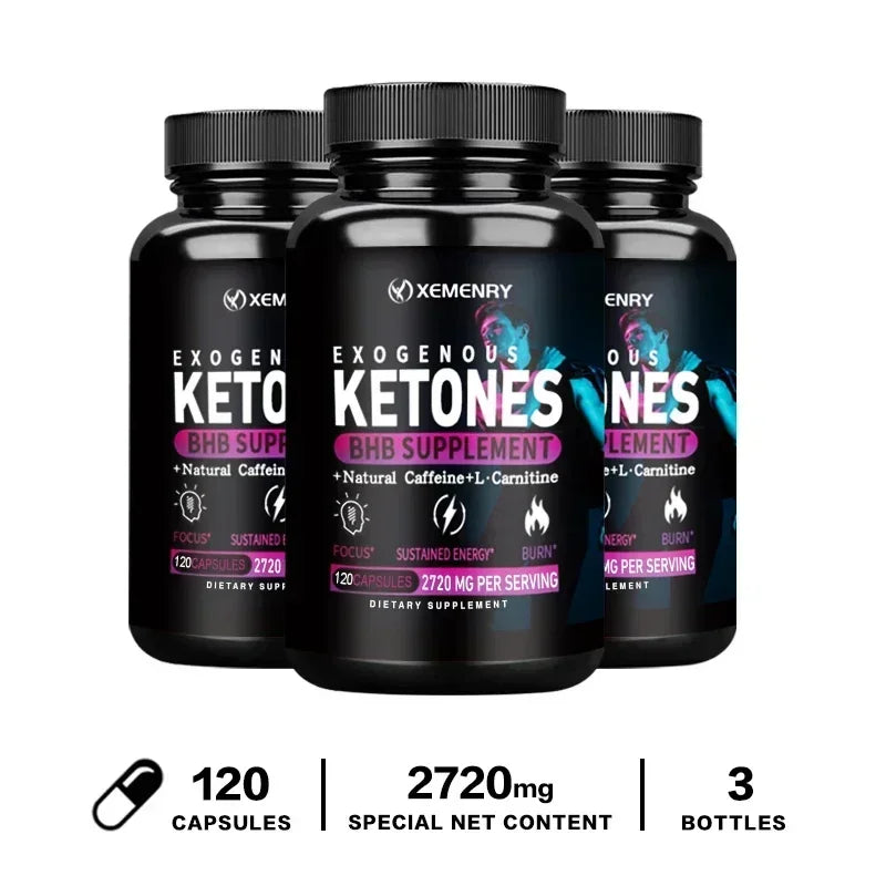 Keto BHB Exogenous Ketone - Fat Burning, Slimming, Appetite Suppressant, Weight Management Supplement, Boosts Metabolism