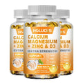 Calcium Magnesium Zinc Supplement, with Vitamin D3, Supports Strong Bones & Teeth, Muscle Health, Immunity & Enhanced Absorption