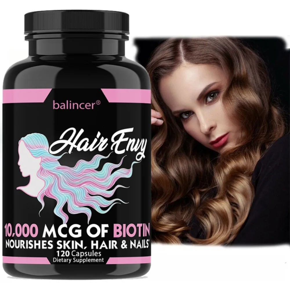 Hair, Skin & Nails Vitamin Supplement with Biotin, Keratin, Antioxidants, Supports Hair, Skin, and Nail Health for Women & Men