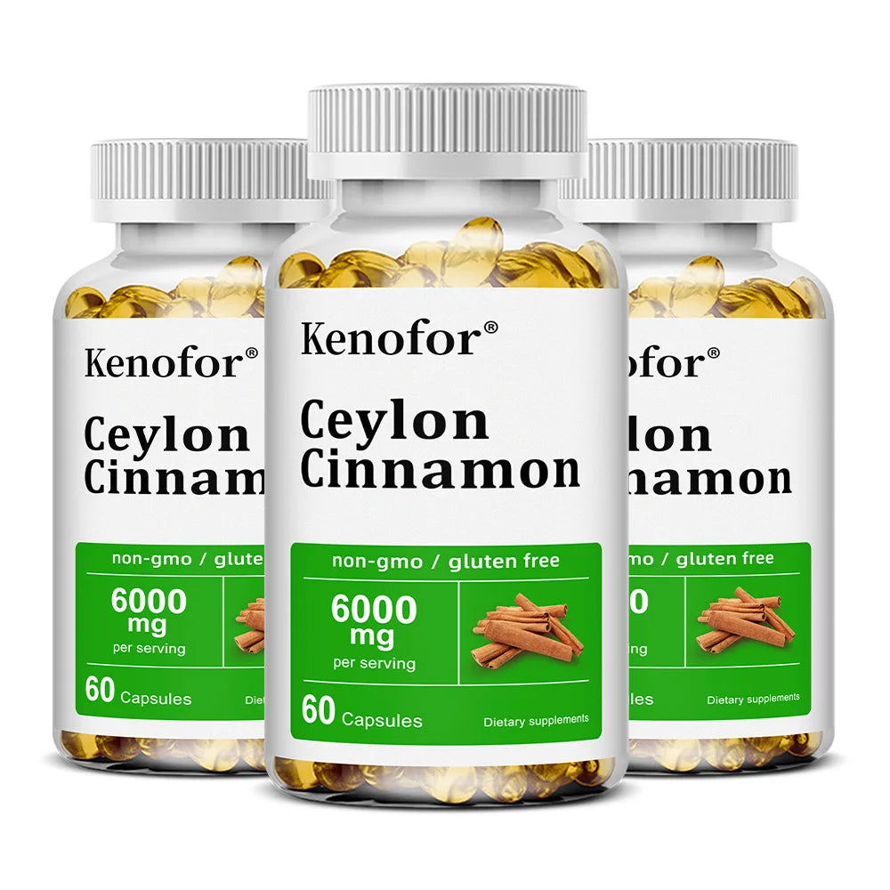 Ceylon Cinnamon Capsules, Support Joint Mobility, Bone Comfort, Digestive, Cardiovascular Wellness, Antioxidant & Immune Balance