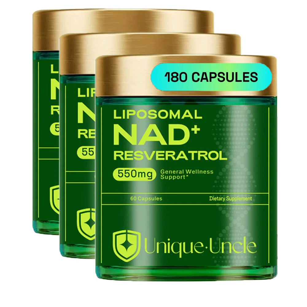 NAD Resveratrol Supplement for Women & Men. Support Cellular Healthy, Energy & Health Aging. NMN Supplement Alternative - 550mg