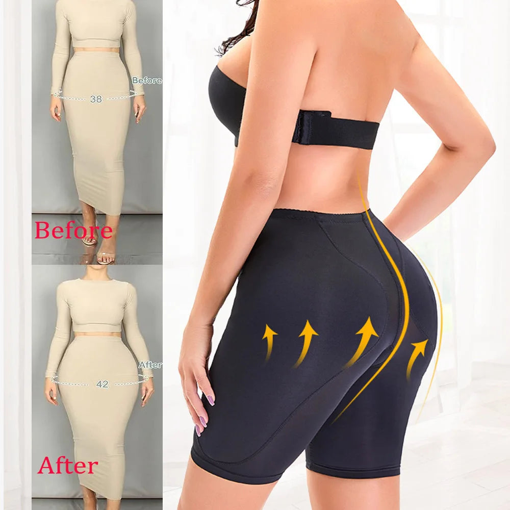 Butt and Hip Pad Shapewear Panties Enlarge the Buttocks Shapers Low Waist Body Shaper Fake But Pads