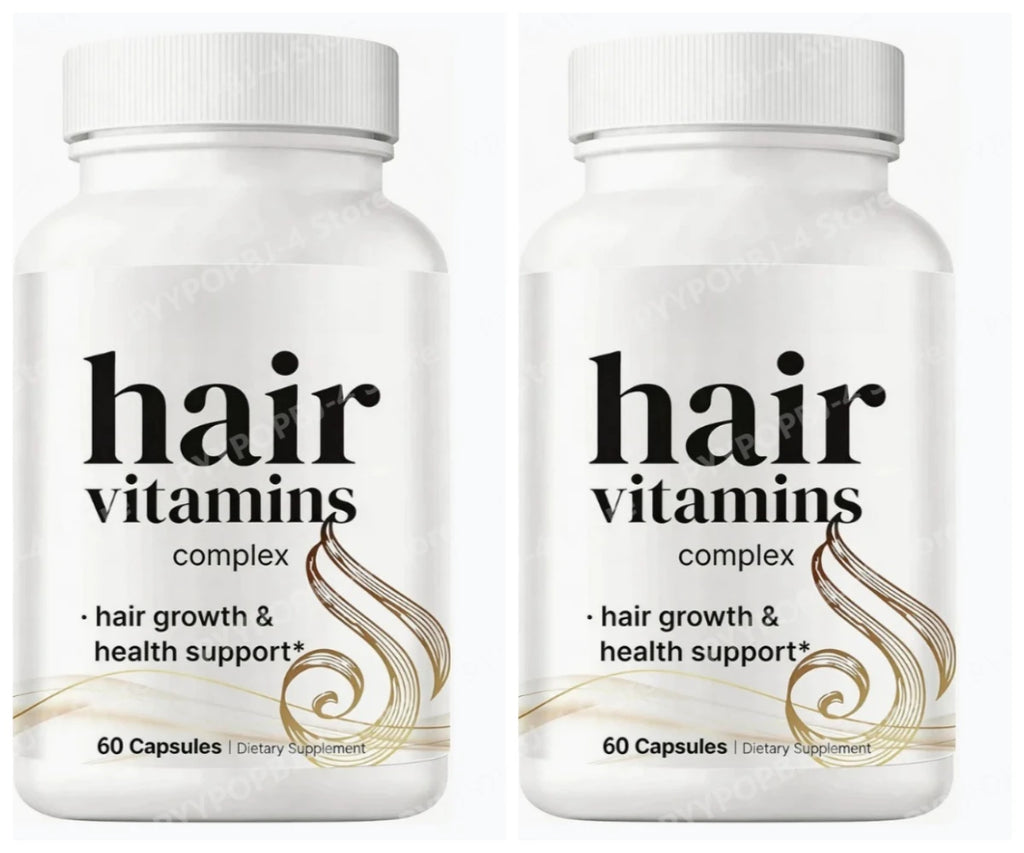Hair Vitamins Complex Capsules 60 Count Hair Growth Health Support Dietary Supplement with Biotin for Women Men Daily Care