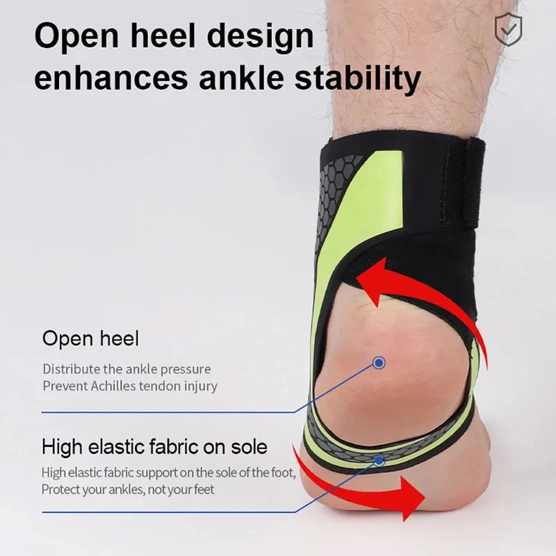 1Pc Thin Breathable Ankle Support Brace Pressurized Fixation Sports Ankle Protector Prevent Sprain Tendon Joint Injury Cover